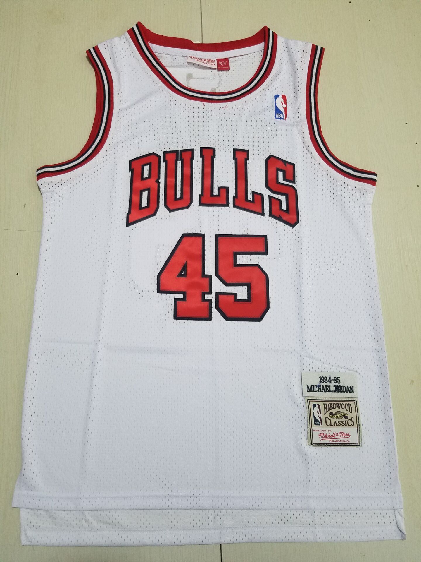 Men Chicago Bulls 45 Jordan White Throwback 2022 NBA Jersey
